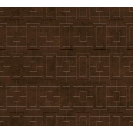 PAPEL PINTADO COORDONNE LATTICE FRETWORK CHOCOLATE