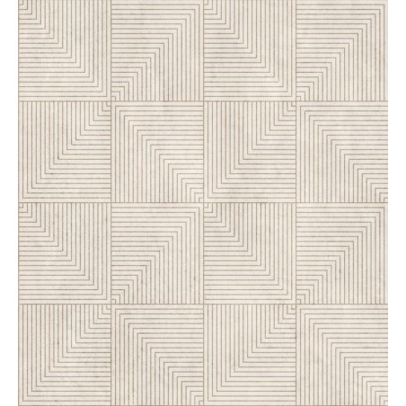 PAPEL PINTADO COORDONNE LATTICE TETRAGONAL COTTON