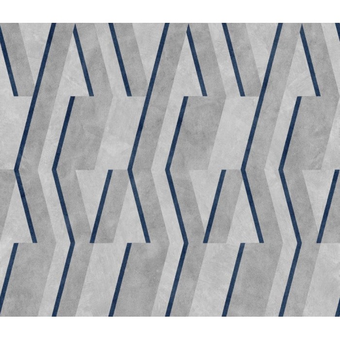 PAPEL PINTADO COORDONNE LATTICE PARALLELS NAVY 