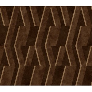 PAPEL PINTADO COORDONNE LATTICE PARALLELS CHOCOLAT