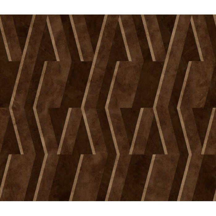 PAPEL PINTADO COORDONNE LATTICE PARALLELS CHOCOLAT