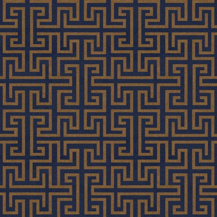 PAPEL PINTADO COORDONNE LATTICE MAZE ULTRAMARINE