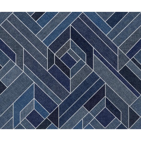 PAPEL PINTADO COORDONNE LATTICE HEXAGONAL ULTRAMAR