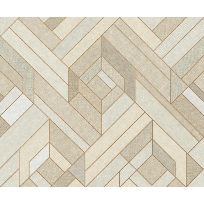 PAPEL PINTADO COORDONNE LATTICE HEXAGONAL COTTON