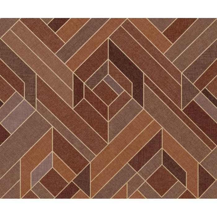 PAPEL PINTADO COORDONNE LATTICE HEXAGONAL CLAY