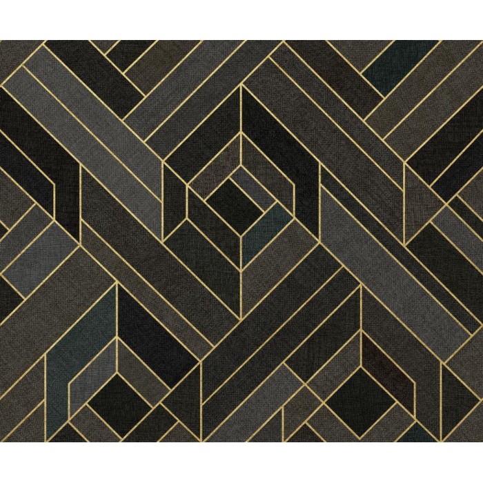 PAPEL PINTADO COORDONNE LATTICE HEXAGONAL SLATE