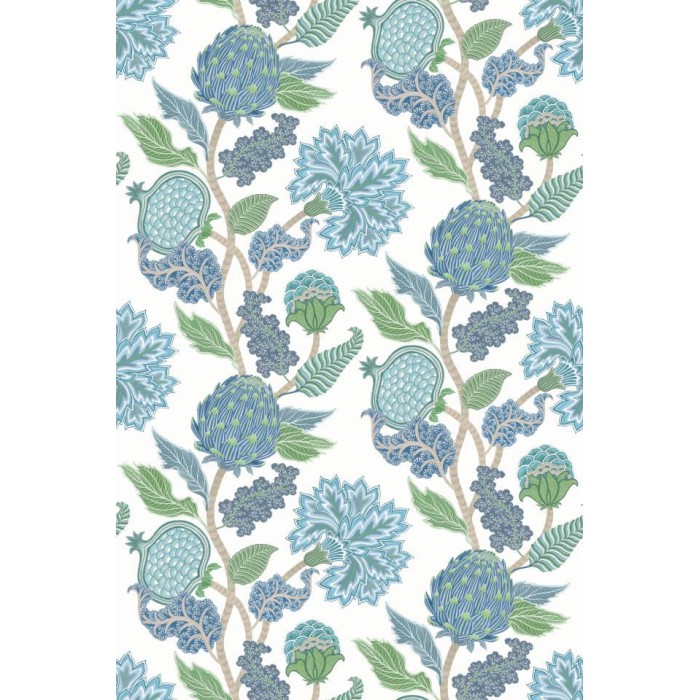 MURAL OSBORNE & LITTLE ANANDA CYNARA DENIM/APPLE