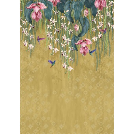 MURAL OSBORNE & LITTLE ANANDA TRAILING ORCHID GOLD