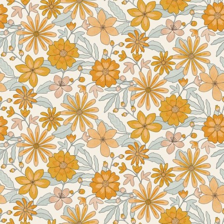 PAPEL PINTADO CASELIO TWIST EMY CALABAZA/AZ