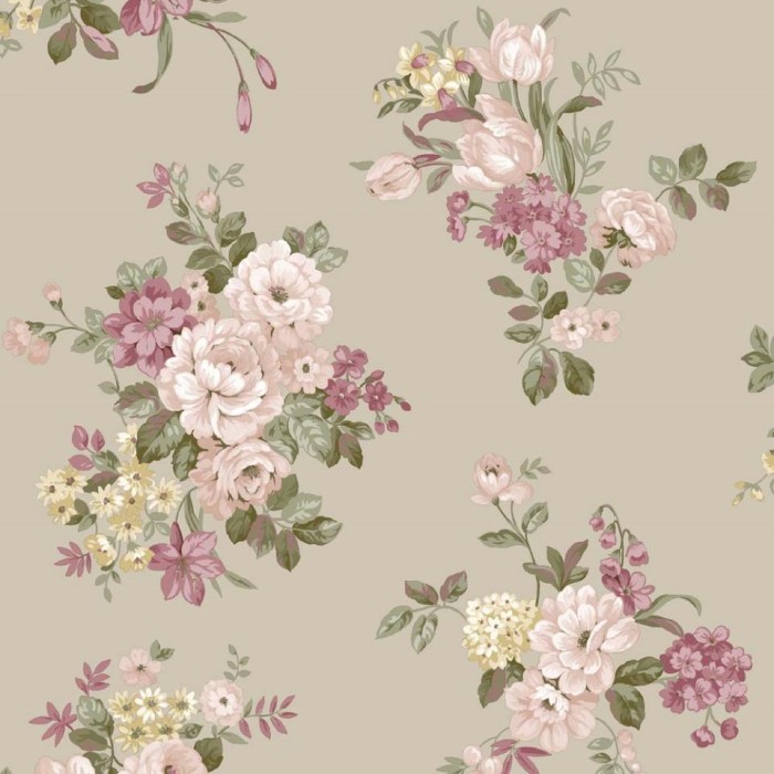 PAPEL PINTADO IBEROSTIL FIORI COUNTRY 8 8 RO/TAUPE