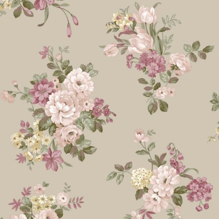 PAPEL PINTADO IBEROSTIL FIORI COUNTRY 8 8 RO/TAUPE