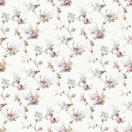 PAPEL PINTADO IBEROSTIL FIORI COUNTRY 8 2 VINO/BL