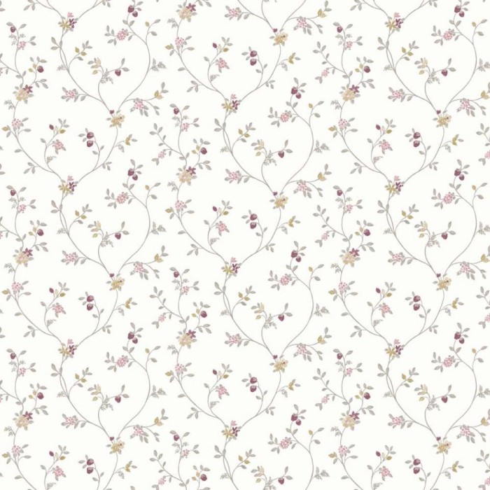 PAPEL PINTADO IBEROSTIL FIORI COUNTRY 8 27 BL/VINO