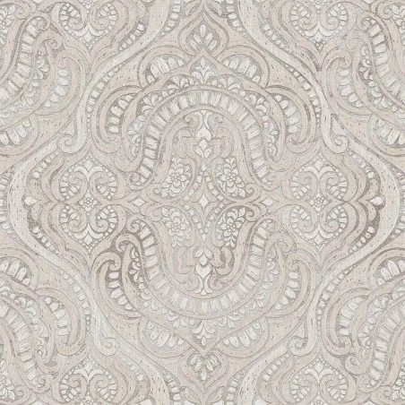 PAPEL PINTADO IBEROSTIL AURA 42215 CEL/BEIG/BRILLO