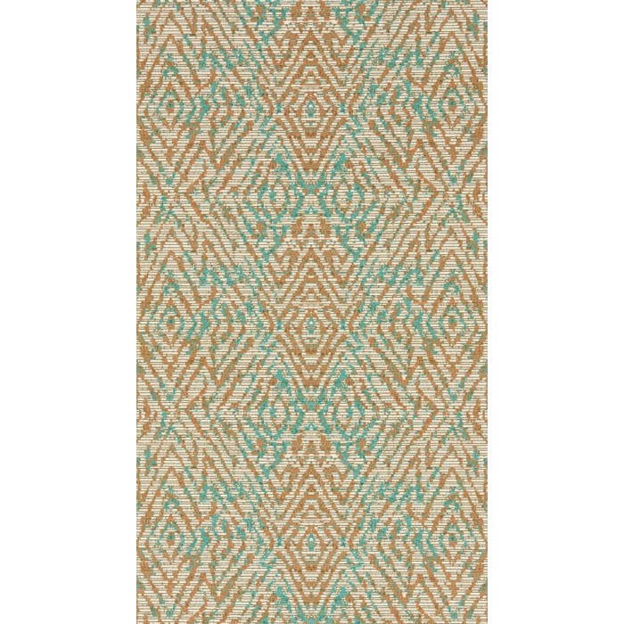 PAPEL PINTADO HARLEQUIN KASURI HANSHA PAPRIKA/TEAL