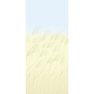 MURAL HARLEQUIN KASURI MISCANTHUS BUTTERMILK