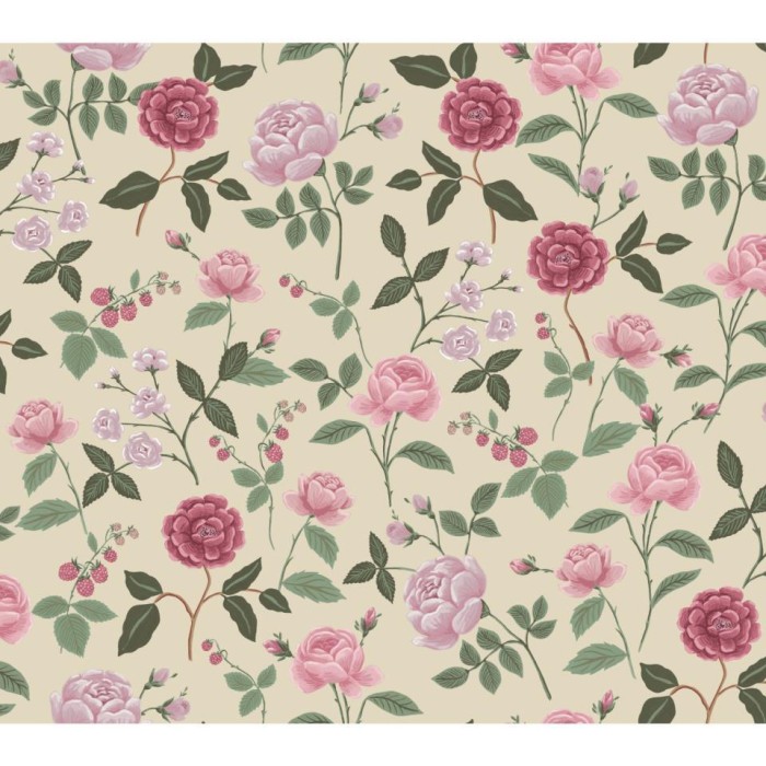 PAPEL PINTADO YORK RIFLE 3 ROSES BE/RO/VER