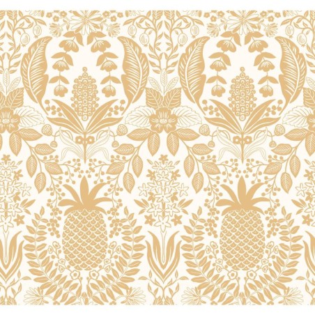 PAPEL PINTADO YORK RIFLE 3 PINEAPPLE DAMASK DOR/BL