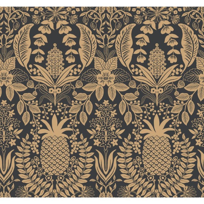 PAPEL PINTADO YORK RIFLE 3 PINEAPPLE DAMASK DOR/NE