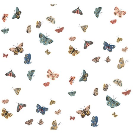 PAPEL PINTADO YORK RIFLE 3 BUTTERFLY HOUSE BLANCO