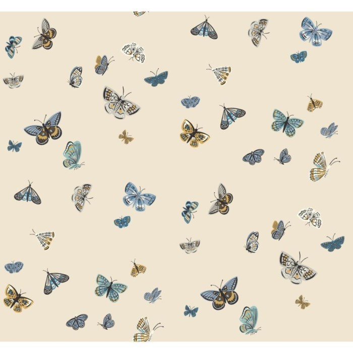 PAPEL PINTADO YORK RIFLE 3 BUTTERFLY HOUSE BEIGE