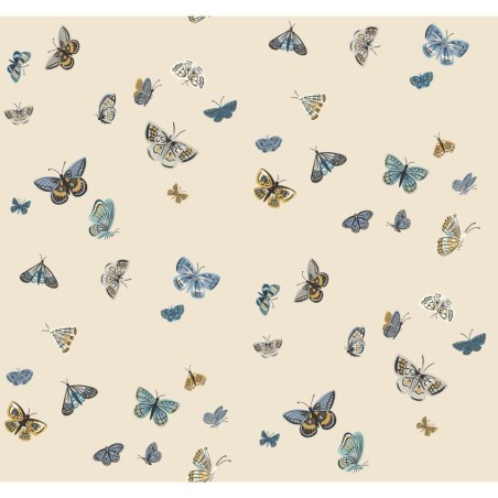 PAPEL PINTADO YORK RIFLE 3 BUTTERFLY HOUSE BEIGE