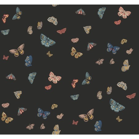 PAPEL PINTADO YORK RIFLE 3 BUTTERFLY HOUSE NEGRO