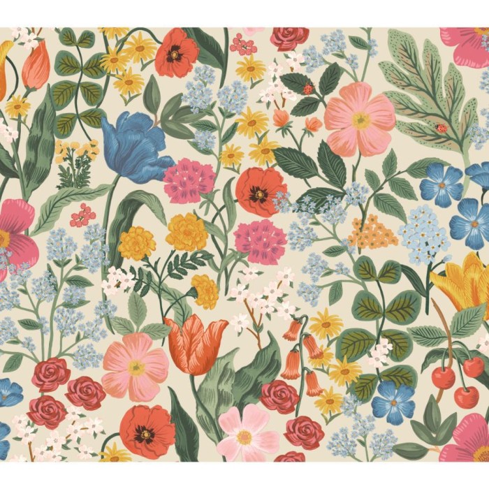 PAPEL PINTADO YORK RIFLE 3 BLOSSOM MULTICOLOR/BEIG