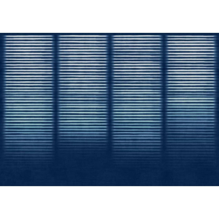 MURAL COORDONNE SHIBORI HOSHI INDIGO