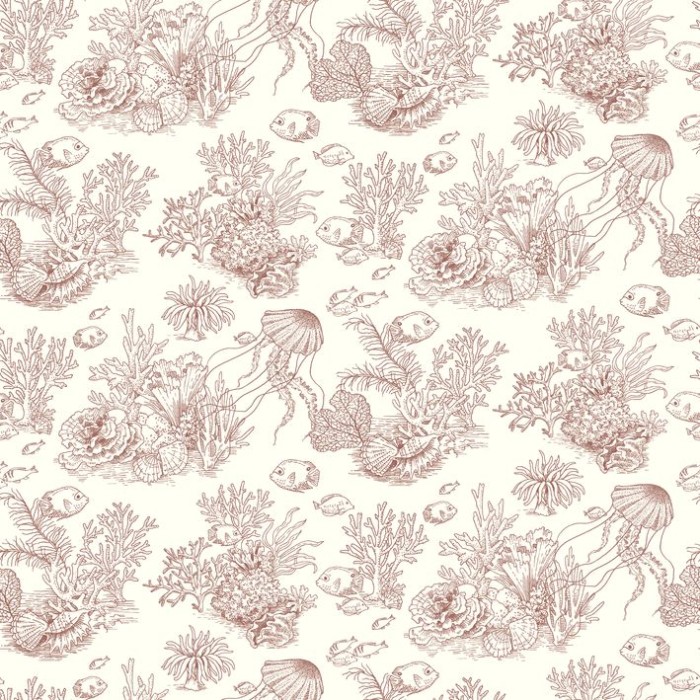PAPEL PINTADO CASADECO SEASIDE COTE SAUVAGE ROJO