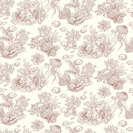 PAPEL PINTADO CASADECO SEASIDE COTE SAUVAGE ROJO