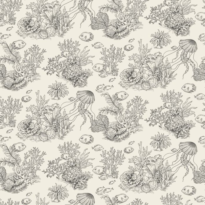 PAPEL PINTADO CASADECO SEASIDE COTE SAUVAGE NEGRO