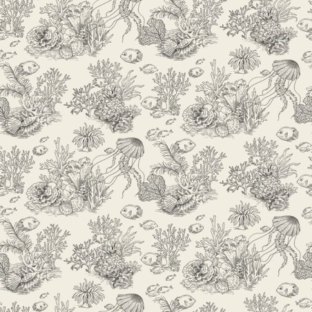 PAPEL PINTADO CASADECO SEASIDE COTE SAUVAGE NEGRO