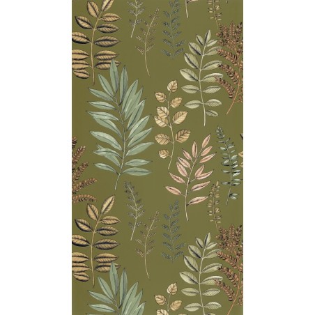 PAPEL PINTADO CASELIO ART OF BOTANY FLORIUM VERDE