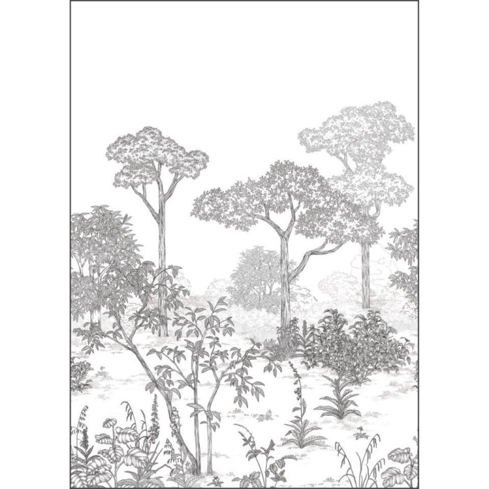 MURAL CASELIO ART OF BOTANY ARBORETUM M NEG/BL