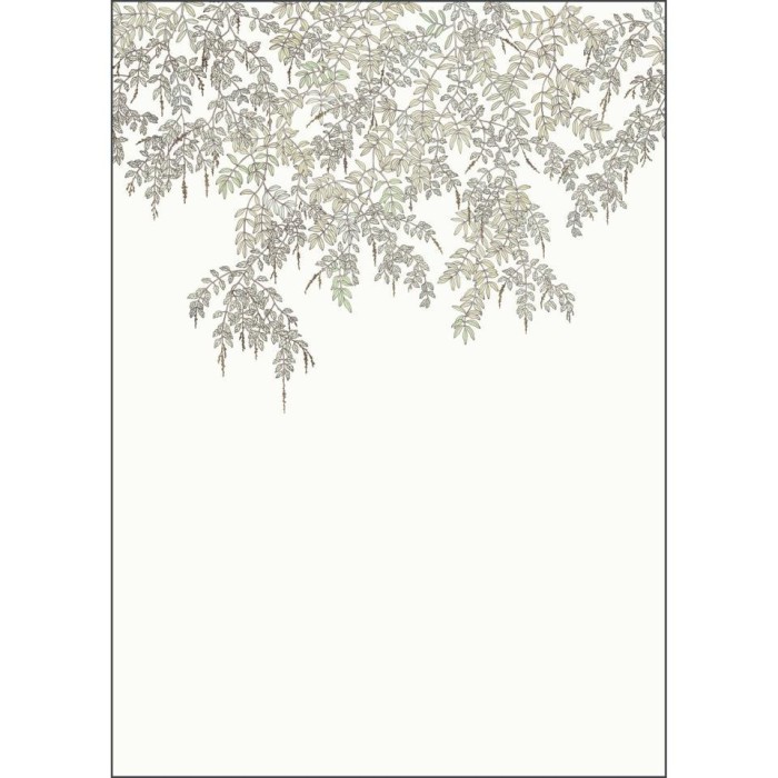 MURAL CASELIO ART OF BOTANY FALLING PETALS M MINT