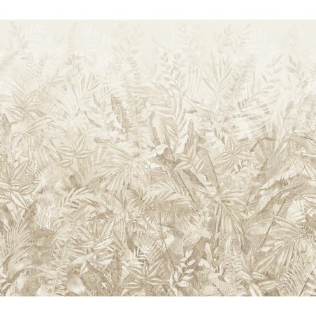 MURAL EIJFFINGER RIVIERA MAISON LINEN LEAVES CAMEL