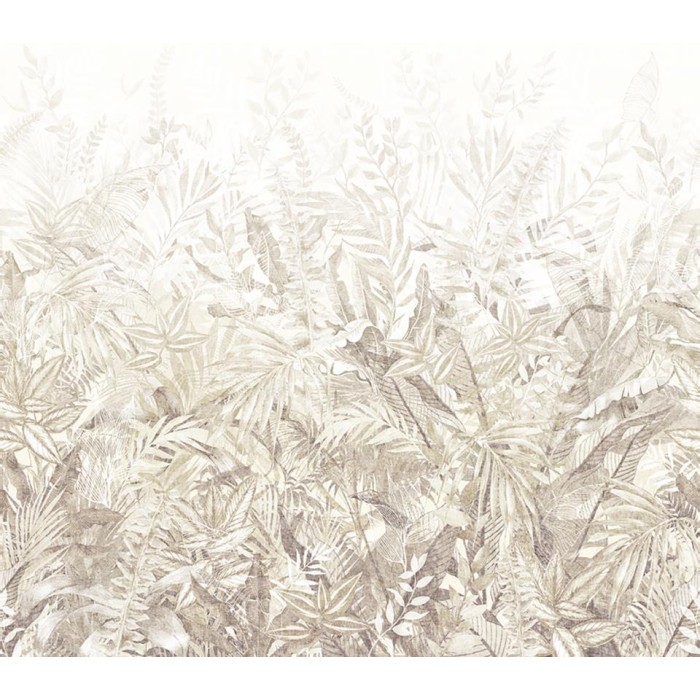 MURAL EIJFFINGER RIVIERA MAISON LINEN LEAVES SAGE