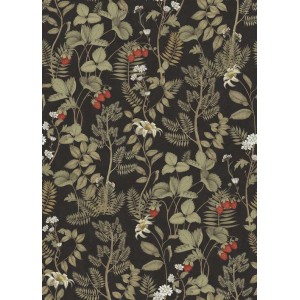 PAPEL PINTADO CASADECO HERITAGE STRAWBERRY NOIR 