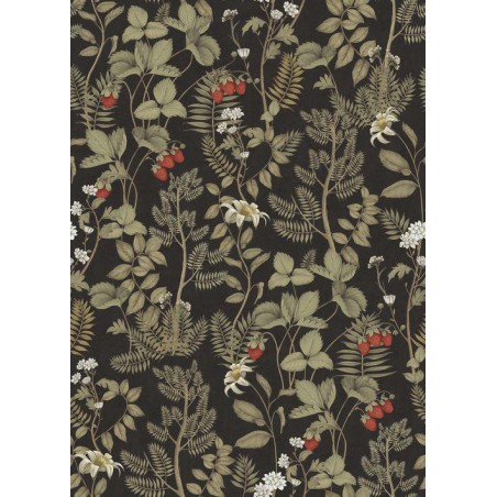 PAPEL PINTADO CASADECO HERITAGE STRAWBERRY NOIR 