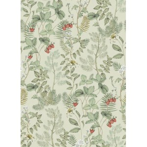 PAPEL PINTADO CASADECO HERITAGE STRAWBERRY VERDE