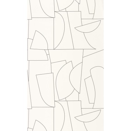 PAPEL PINTADO CASELIO OUTLINES EDGES BL/NEG