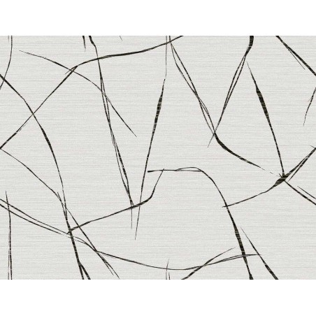 PAPEL PINTADO LA MAISON FIBERS 45 BL/NEG