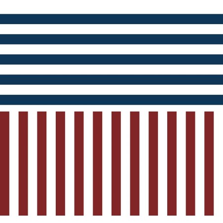 PAPEL PINTADO LA MAISON NANTUCKET BECK AZ/ROJ