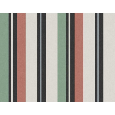 PAPEL PINTADO LA MAISON NANTUCKET ROJ/NE/VER