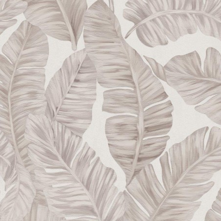 PAPEL PINTADO KEMEN MARBELLA BEIG BRILLO PLATA