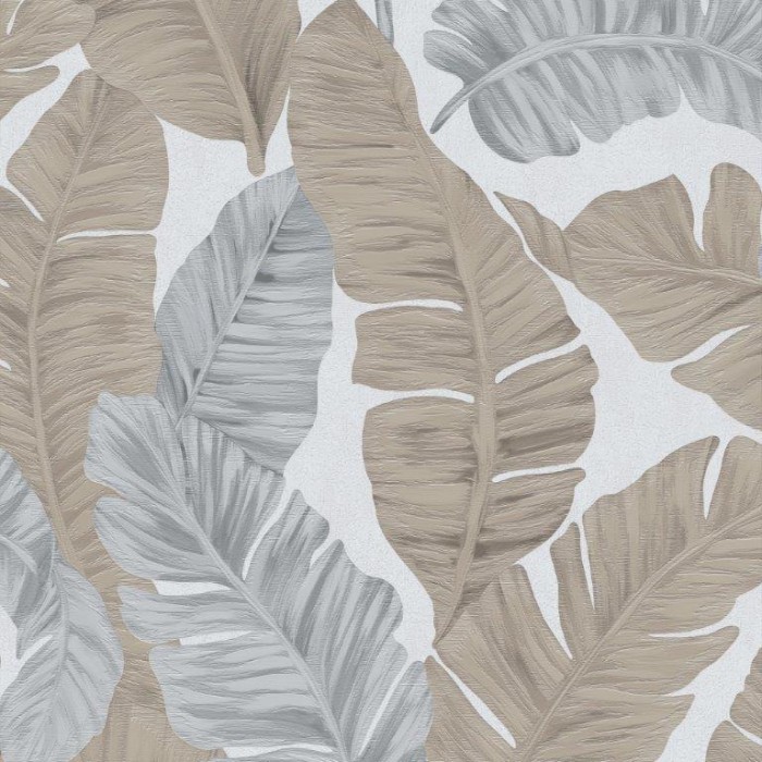 PAPEL PINTADO KEMEN MARBELLA GRIS/PLA/BRONCE