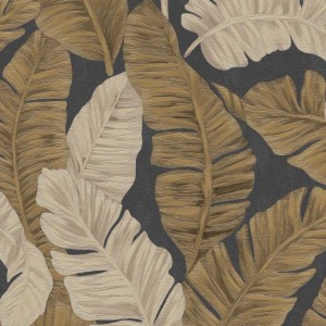 PAPEL PINTADO KEMEN MARBELLA GRIS/DOR/PLA