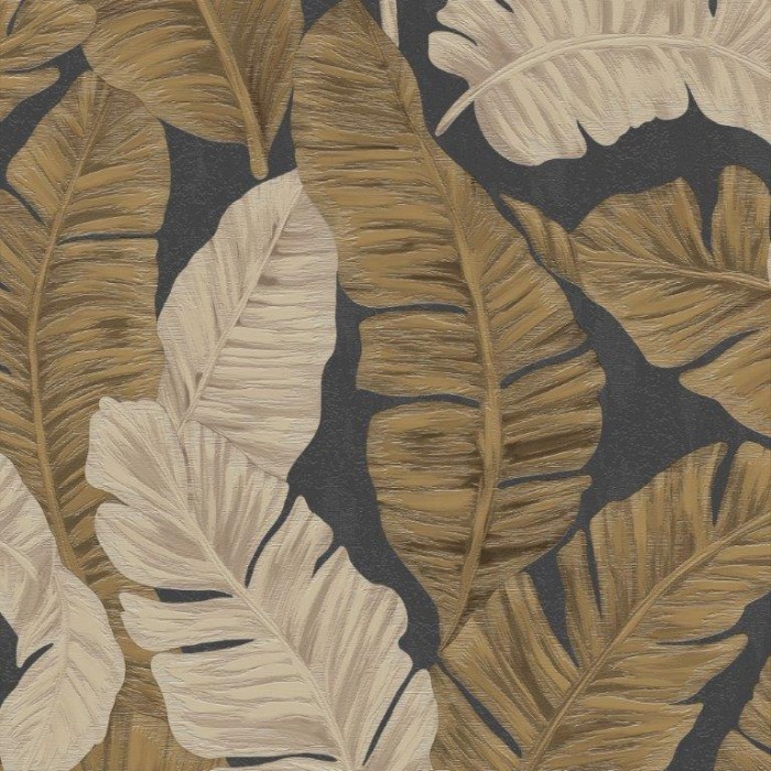 PAPEL PINTADO KEMEN MARBELLA GRIS/DOR/PLA