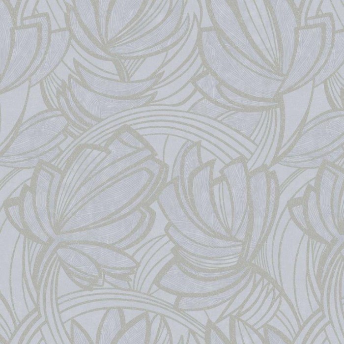 PAPEL PINTADO KEMEN MARBELLA PLATA/BRILLO